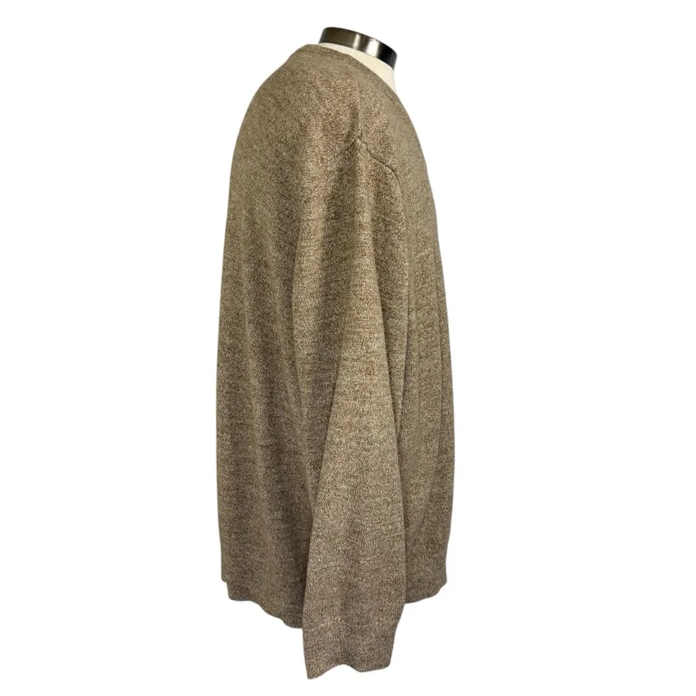 Nautica 3XL Men's Tan V-Neck Pullover Cotton Sweater Preppy Business Casual